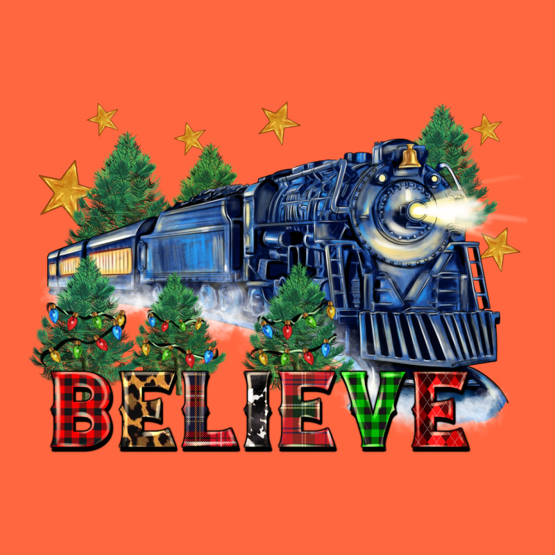 Believe Polar Express Christmas Trees Premium Hoodie by FaDigitalArtStudio | Teevron