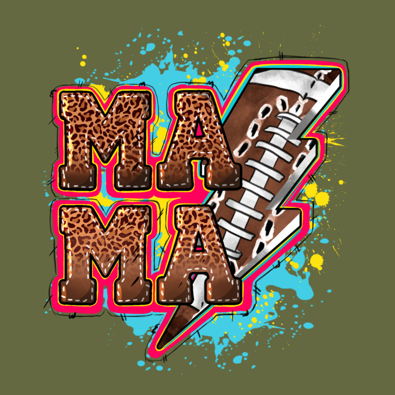 Mama Football Lightning Bolt Long Sleeve Tee by HowdyJamesFarm | Teevron