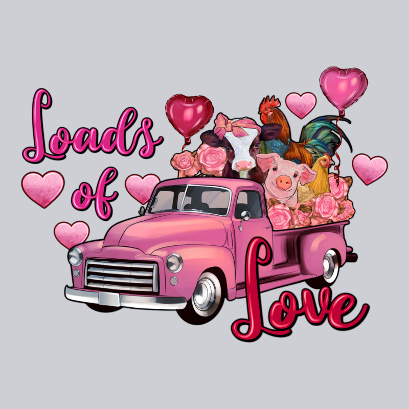Loads Of Love Valentine's Day Farm Truck Heavyweight Sweatshirt by FaDigitalArtStudio | Teevron