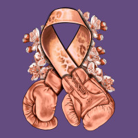 Uterine Cancer Peach Ribbon With Boxing Gloves Vintage Hoodie | Teevron