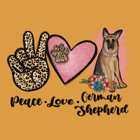 Peace Love German Shepherd Urban Heavy Tee | Teevron