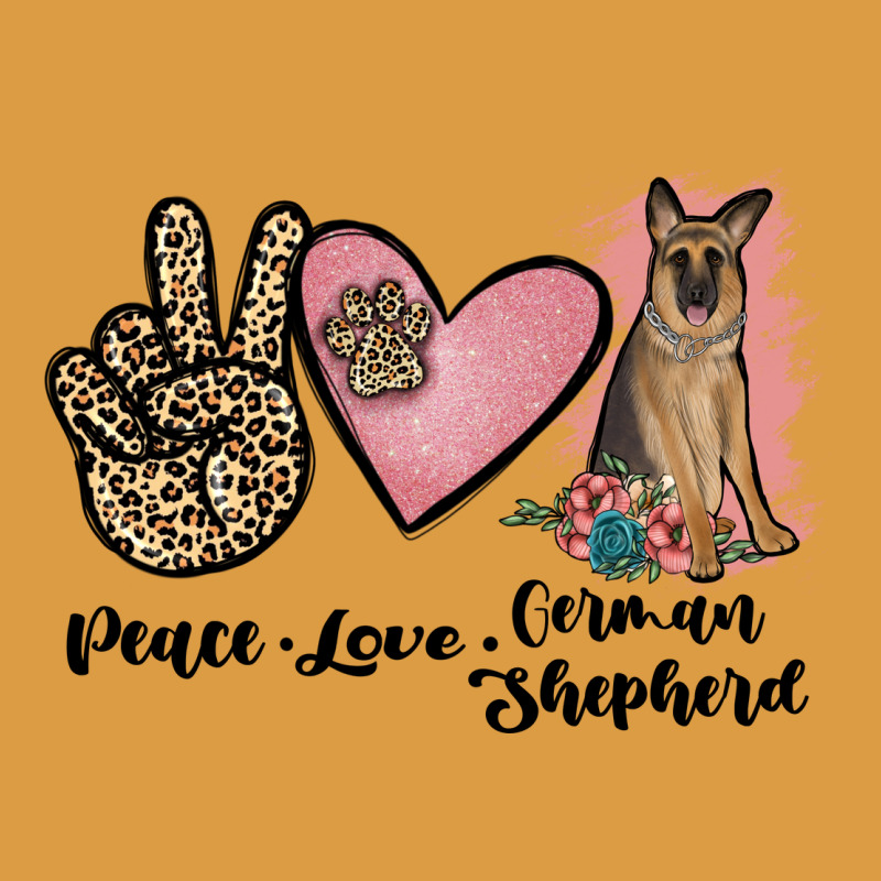 Peace Love German Shepherd Urban Heavy Tee by JahusDesignShop | Teevron