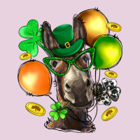St. Patricks Clovers With Donkey Ladies Tee | Teevron