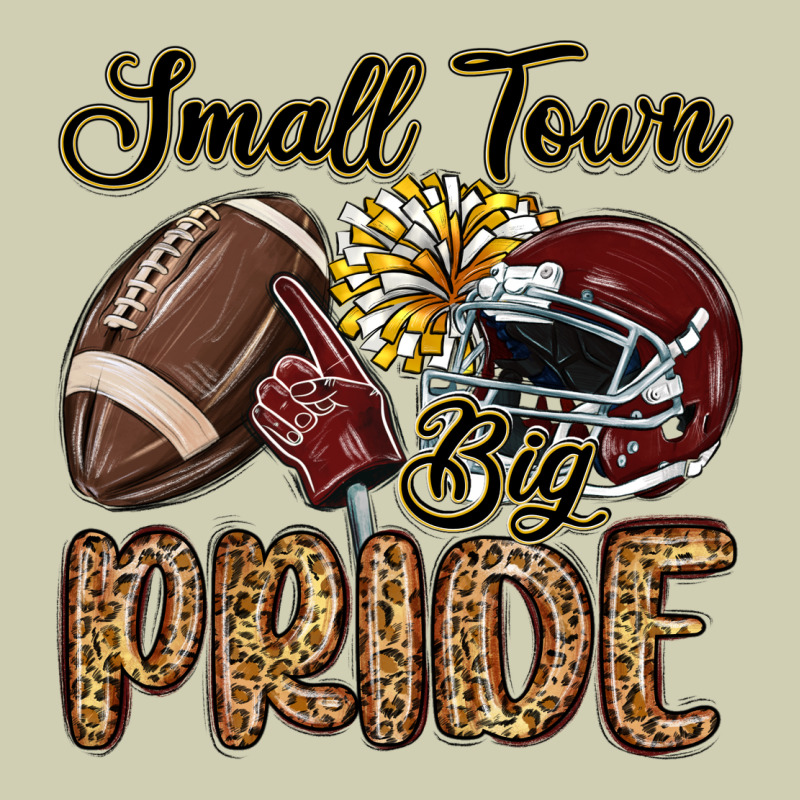 Small Town Big Pride Maroon Yellow Heavy Core Tee by MaliasSmallBusiness | Teevron