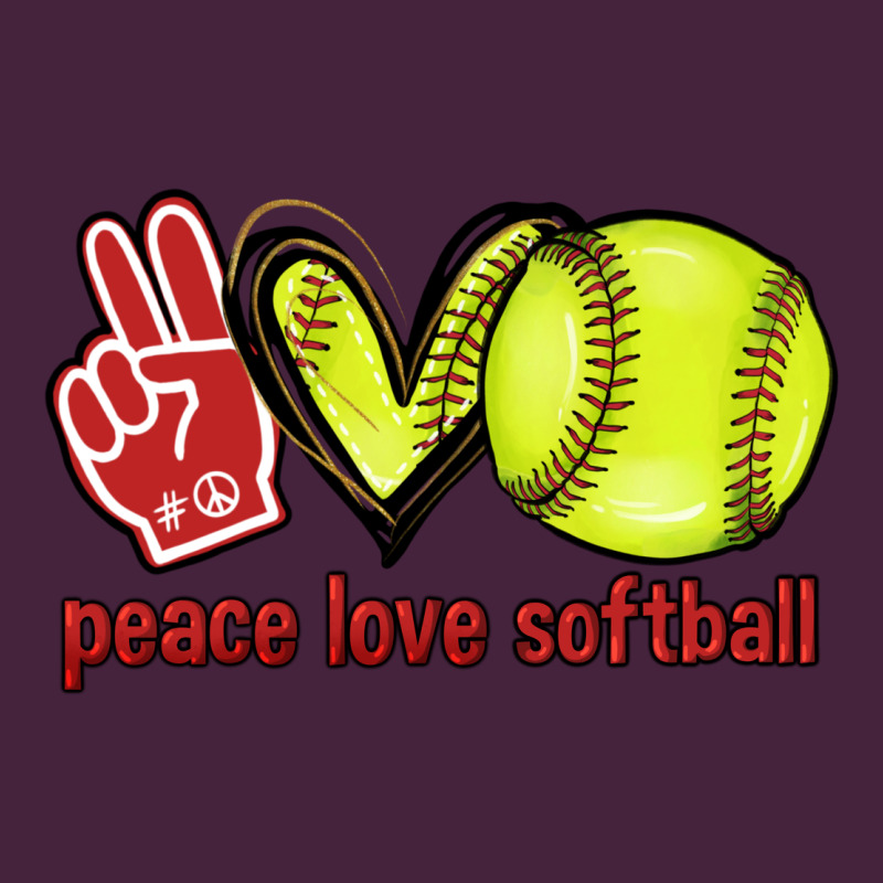 Peace Love Softball Long Sleeve Tee by HowdyJamesFarm | Teevron