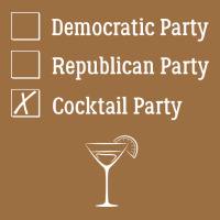 Democratic Republican Cocktail Party Funny Vintage Tee | Teevron