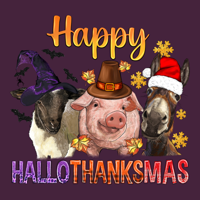 Happy Hallothanksmas Farm Animal Premium Tee by BundleAndBundleShop | Teevron