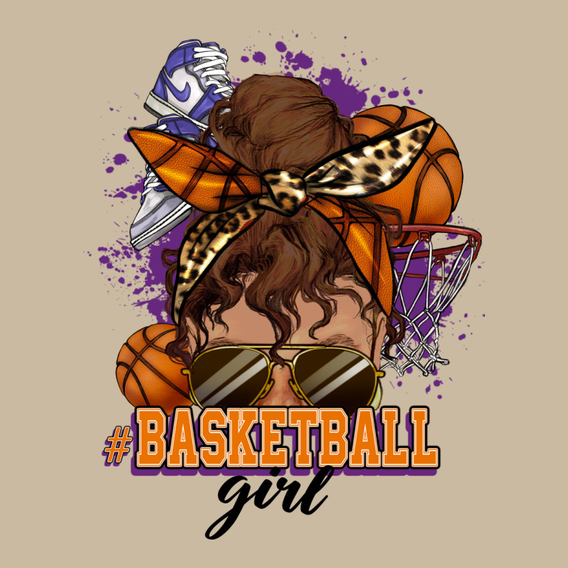 Messy Bun Basketball Girl Long Sleeve Tee by HowdyJamesFarm | Teevron