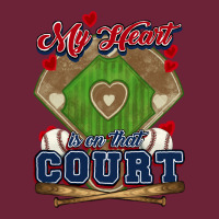 My Heart Is On That Court Baseball Long Sleeve Tee | Teevron