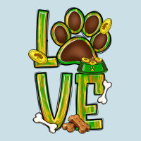 Tie Dye St. Patrick's Day Love Dog Paw Ladies Tee | Teevron