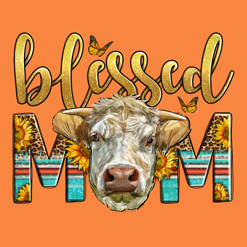 Western Blessed Mom Charolais Bull Mother's Day Premium Sweatshirt by LillyAllenDesigns | Teevron