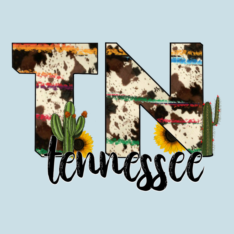 Tenesse State Cowhide Serape Cactus Ladies Tee by RanaPortraitStore | Teevron