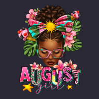 August Girl Afro Woman Summer Vintage Tee | Teevron