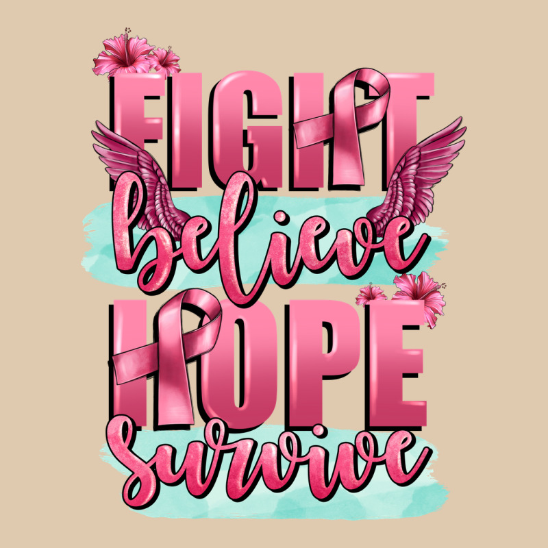 Fight Believe Hope Survive Cancer Awareness Heavyweight Sweatshirt by FaDigitalArtStudio | Teevron