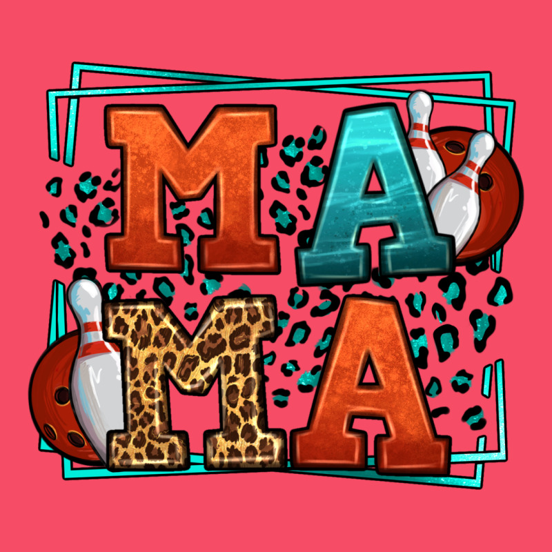 Bowling Mama Leopard Frame Mother's Day Premium Sweatshirt by LillyAllenDesigns | Teevron