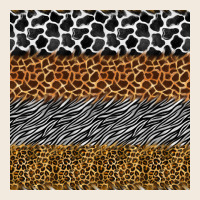 Safari Animals Seamless Pattern Zipper Hoodie | Teevron