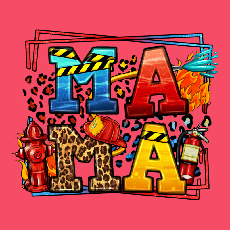 Leopard Frame Firefighter Mama Mother's Day Premium Sweatshirt by LillyAllenDesigns | Teevron