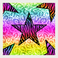 Zebra Glitter Star Seamless Pattern Zipper Hoodie | Teevron