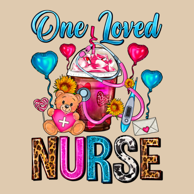 One Loved Nurse Valentines Day Frappe Coffee Heavyweight Sweatshirt by FaDigitalArtStudio | Teevron