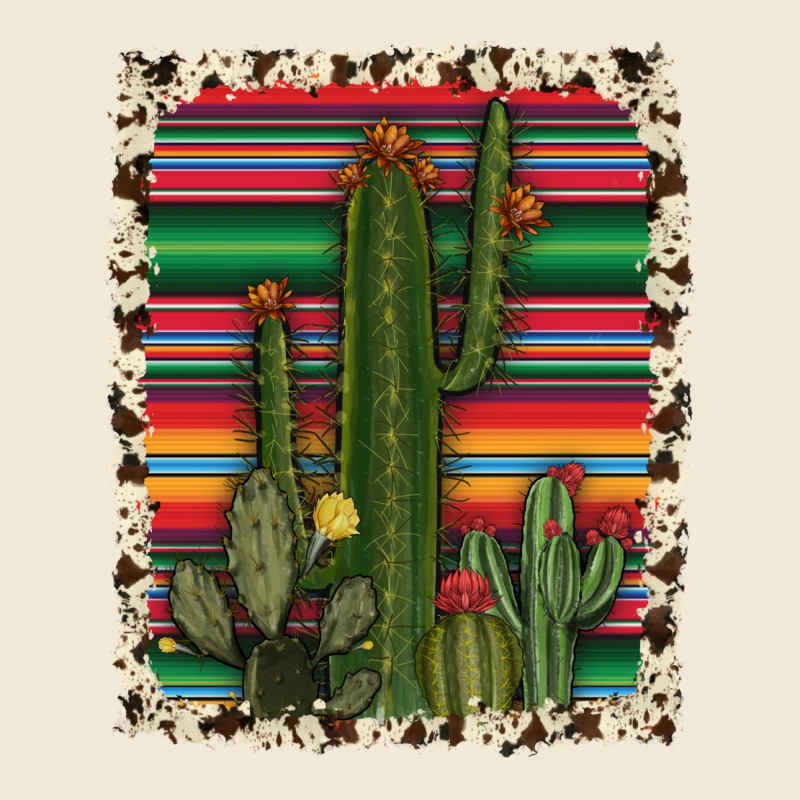 Serape Cowhide Cacti Ladies Tee by RanaPortraitStore | Teevron