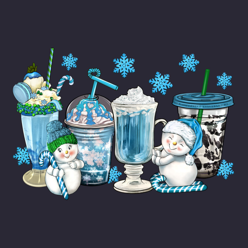 Winter Snowman Coffee Cups Vintage Tee by texasbilliewilder | Teevron