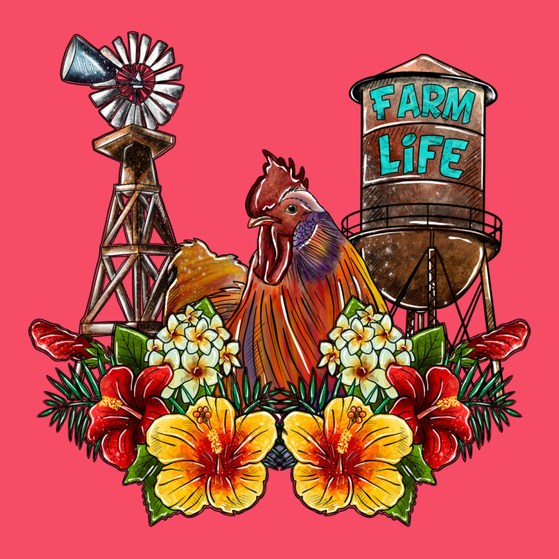 Farm Life Rooster Premium Sweatshirt by SublimationCraftShop | Teevron