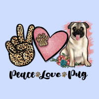 Peace Love Pug Urban Heavy Tee | Teevron