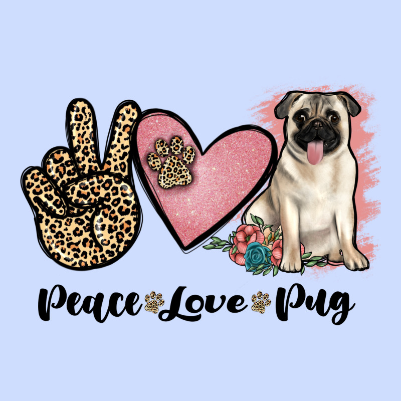 Peace Love Pug Urban Heavy Tee by JahusDesignShop | Teevron