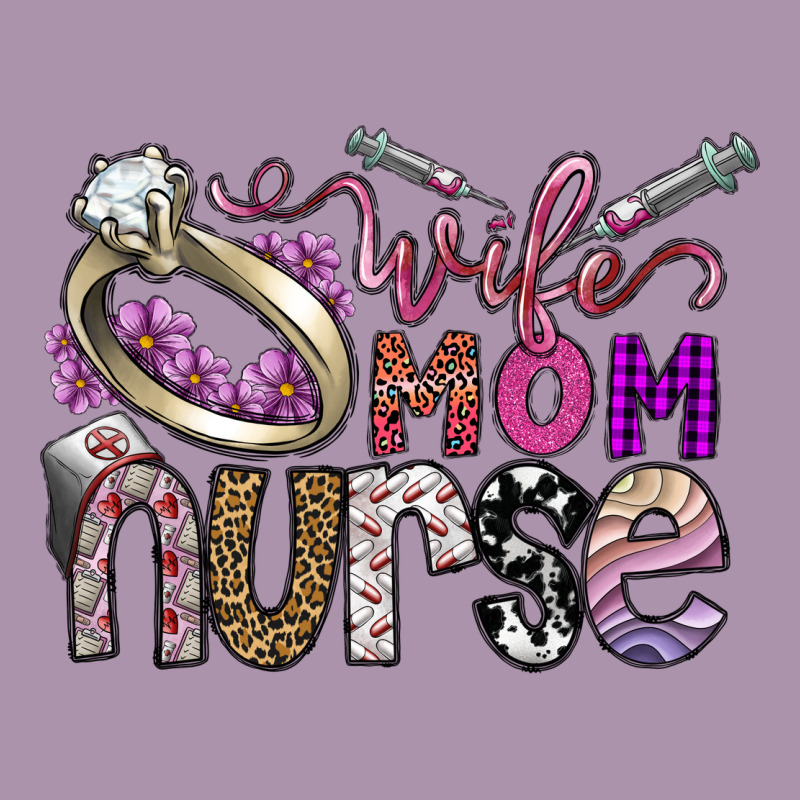 Wife Mom Nurse Heavyweight Hoodie by SublimationCraftShop | Teevron