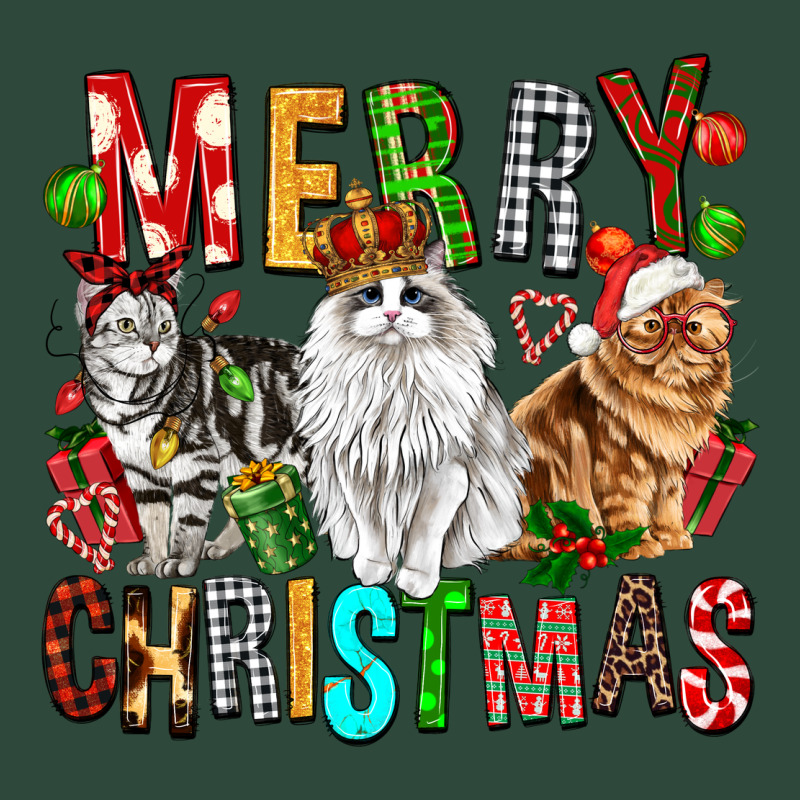 Merry Christmas Cats Zipper Hoodie by FaDigitalArtStudio | Teevron