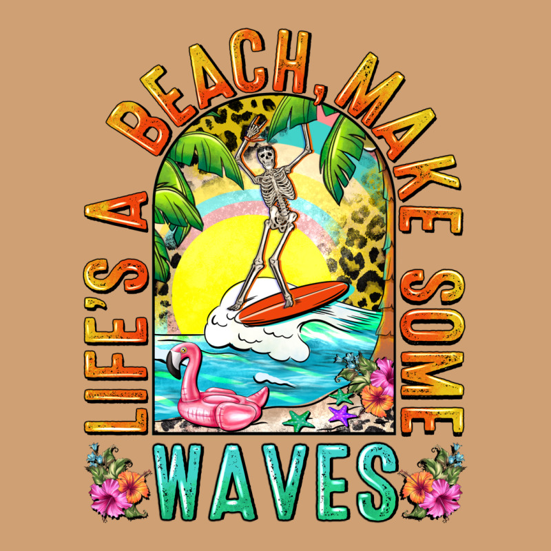 Life's A Beach Make Some Waves Vintage Tee by NancyCooperArtShop | Teevron