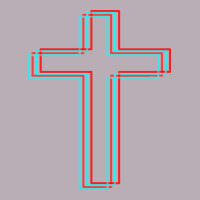 A Neon Christian Cross Vintage Tee | Teevron
