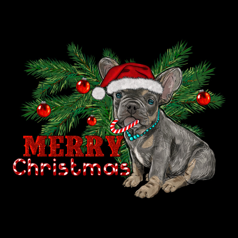 Merry Christmas French Bulldog Premium Tee by RanaPortraitStore | Teevron
