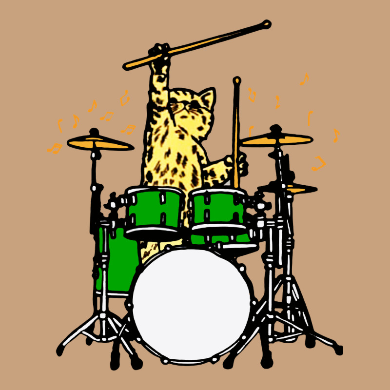 Drummer Cat Music Lover Musician Playing The Drums Vintage Tee by artisFamous | Teevron