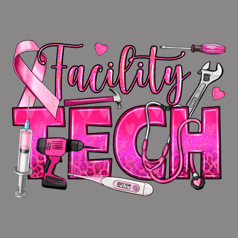 Breast Cancer Facility Tech Vintage Tee by texasbilliewilder | Teevron