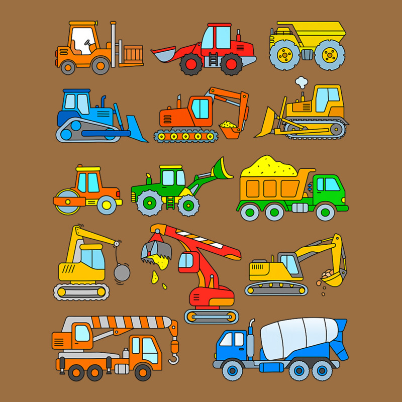 Construction Excavator Shirt For Boys Girls Men And Women T Shirt Vintage Tee by artisFamous | Teevron