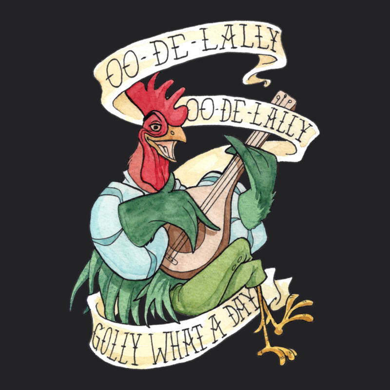 Alan A Dale Rooster  Oo De Lally Golly What A Day Tattoo Watercolor Pa Vintage Tee by artisFamous | Teevron