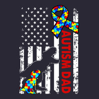 Mens Distressed Dinosaur Autism Dad Usa Flag Vintage Tee | Teevron