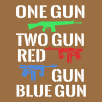 One Gun Two Gun Red Gun Blue Gun Vintage Tee | Teevron