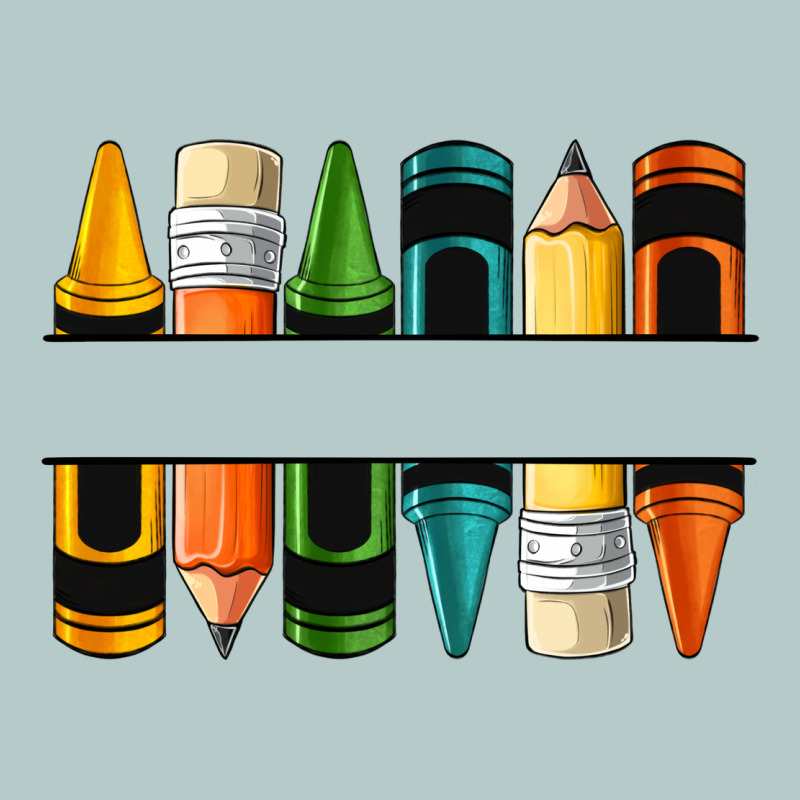 Custom Crayons With Pencil Heavy Core Tee by NancyCooperArtShop | Teevron