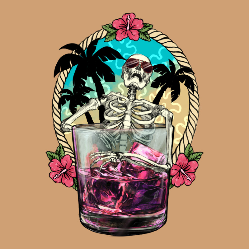 Summer Skeleton Cocktail Vintage Tee by NancyCooperArtShop | Teevron