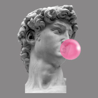 Vaporwave Statue Head With Bubblegum Vintage Tee | Teevron
