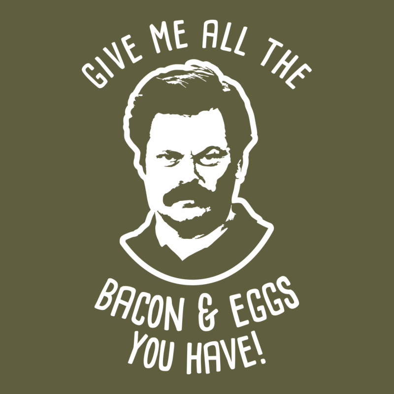 Ron Tv Show Parks Swanson - Bacon & Eggs Vintage Tee by artisFamous | Teevron