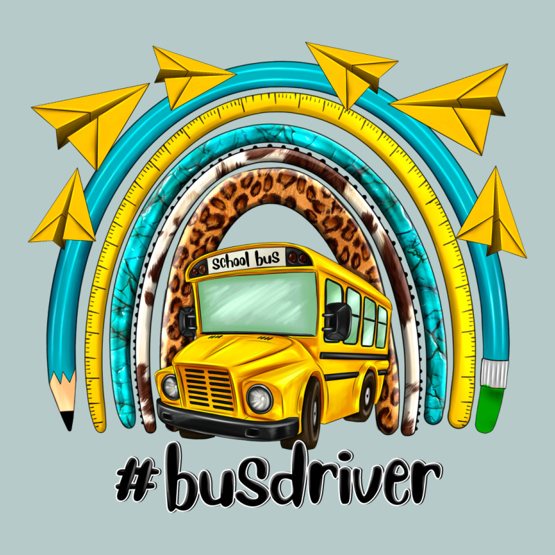 Bus Driver Rainbow Heavy Core Tee by NancyCooperArtShop | Teevron