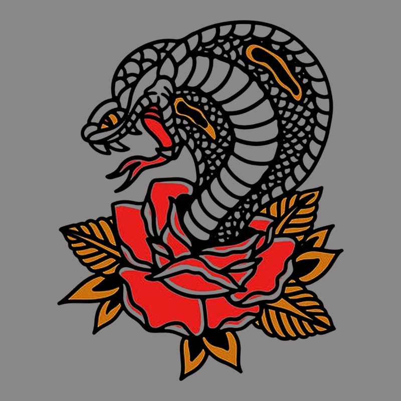 The King Cobra Snake And Rose Vintage Tee by artisFamous | Teevron
