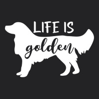 Golden Retriever - Life Is Golden White Vintage Tee | Teevron