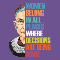 Women Belong In All Places R.u.th Bader Gins.burg R.b.g T Shirt Vintage Tee | Teevron
