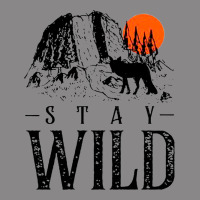 Stay Wild Illustration With Mountain Vintage Tee | Teevron