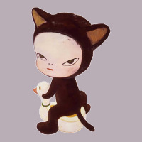 Yoshitomo Nara Cute Cat Vintage Tee | Teevron