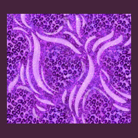 Purple Glitter With Leopard Pattern Long Sleeve Tee | Teevron